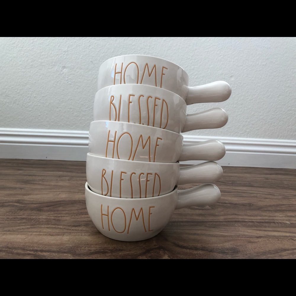 Rae Dunn Soup Bowl Blessed Home Set 5